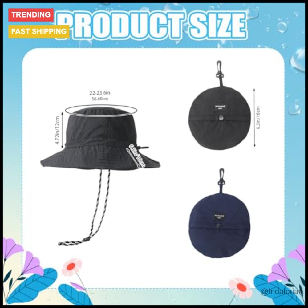 Waterproof Packable Bucket Hat Uv Protection Outd… - image 7